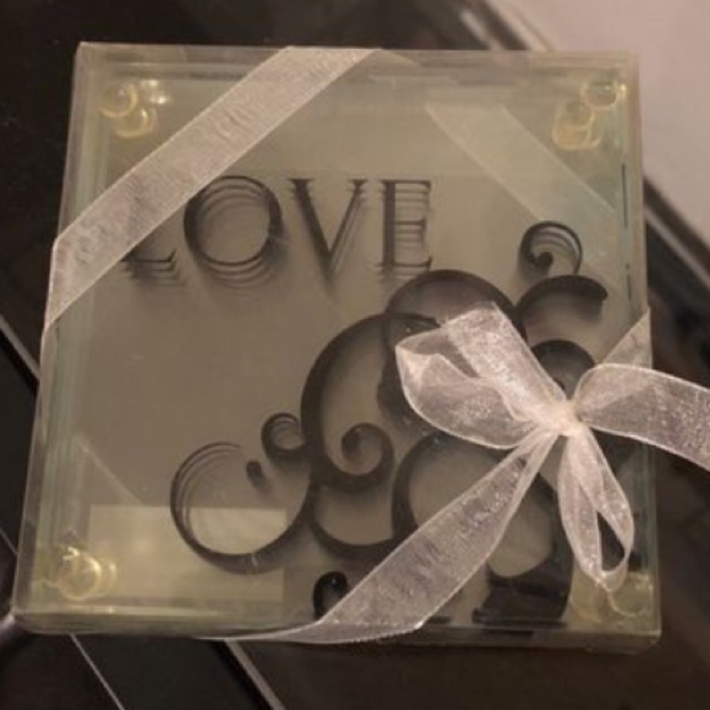 Glass coasters